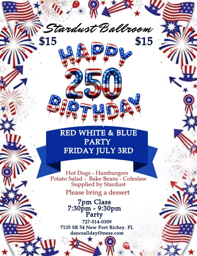 Red White & Blue JULY 3rd